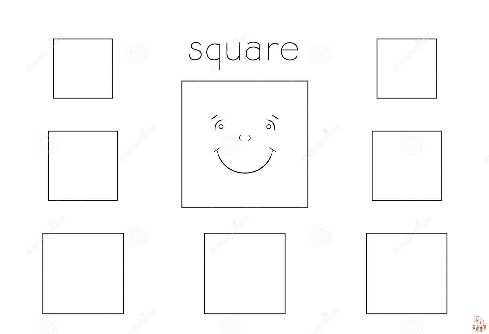 square coloring pages 2
