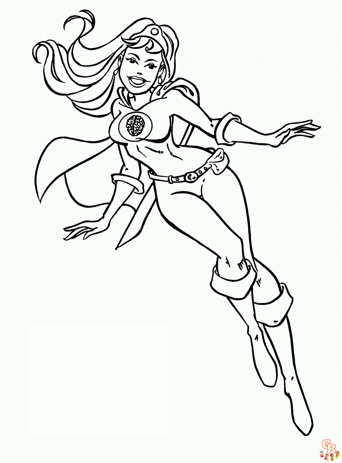 Super Girl Coloring Pages