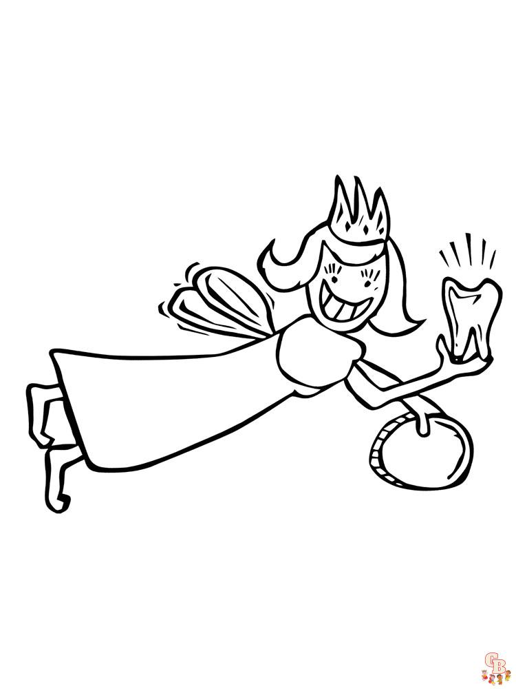 tooth fairy coloring pages 3