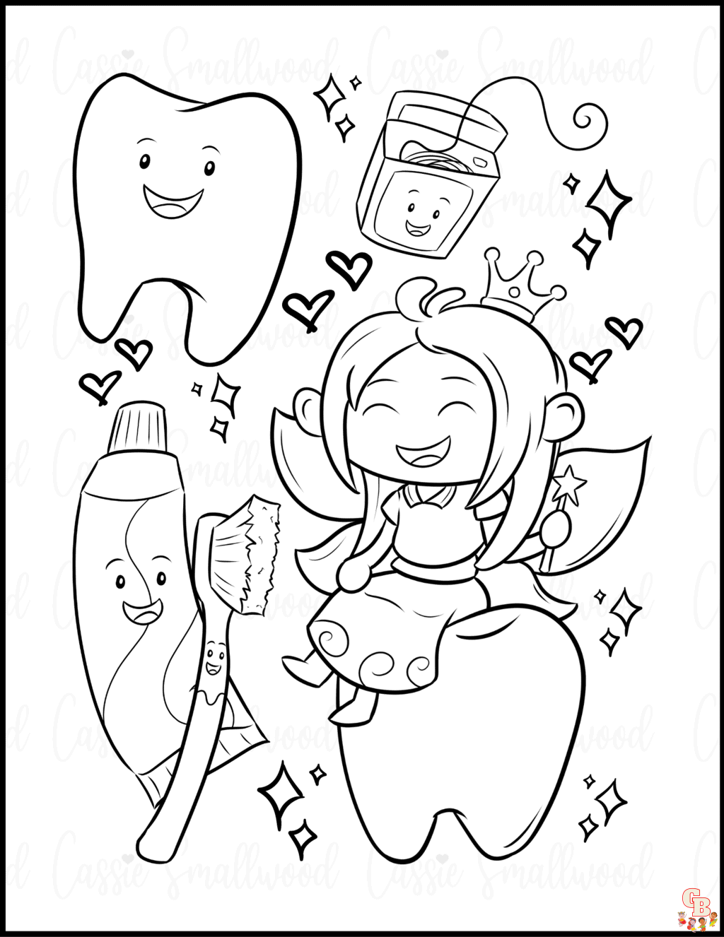 Tooth Fairy Coloring Pages Printable And Free GBcoloring