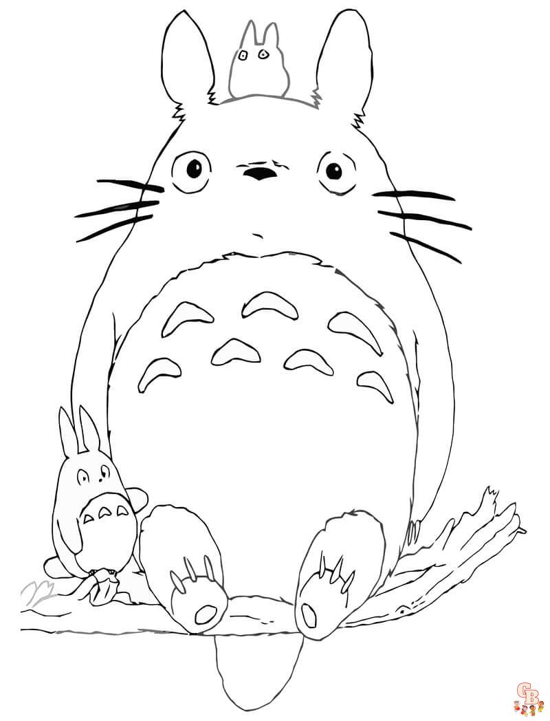 Totoro Coloring Pages