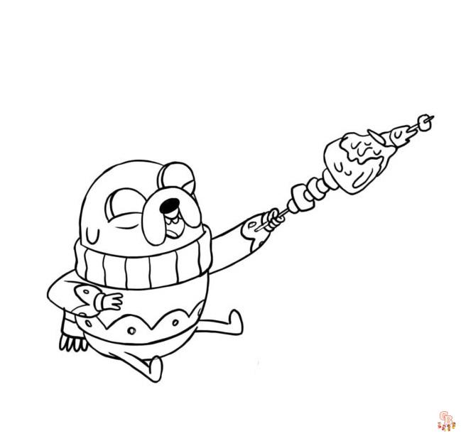 Adventure Time Jake Coloring Pages