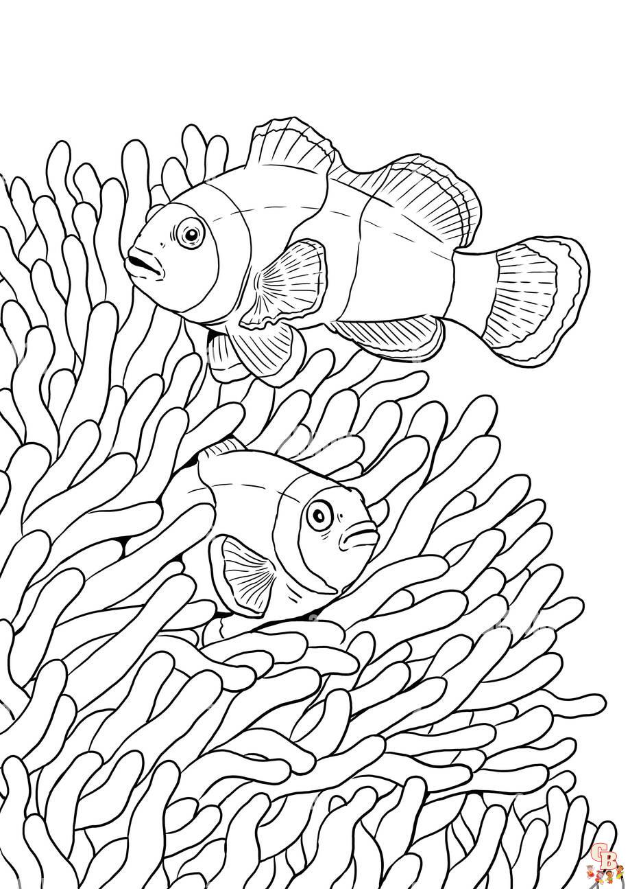 Anemone Fish Coloring Pages 11