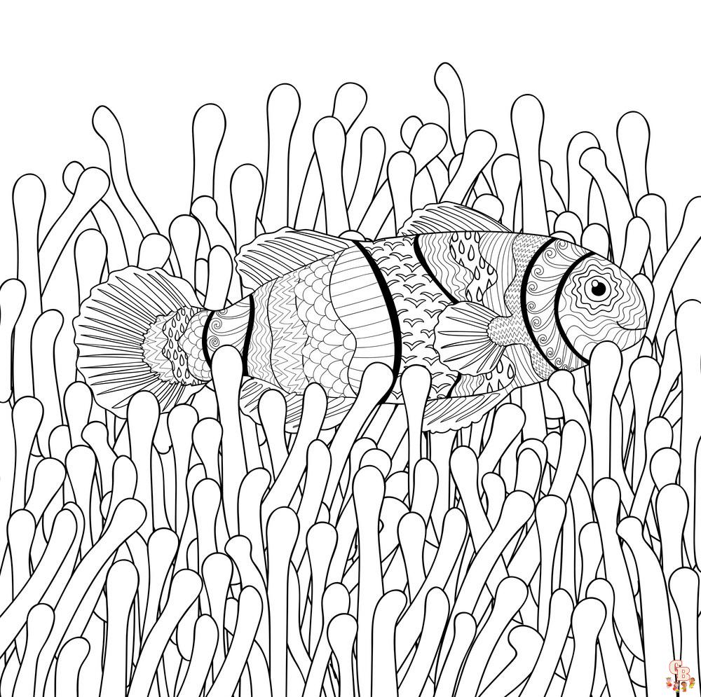 Anemone Fish Coloring Pages 6