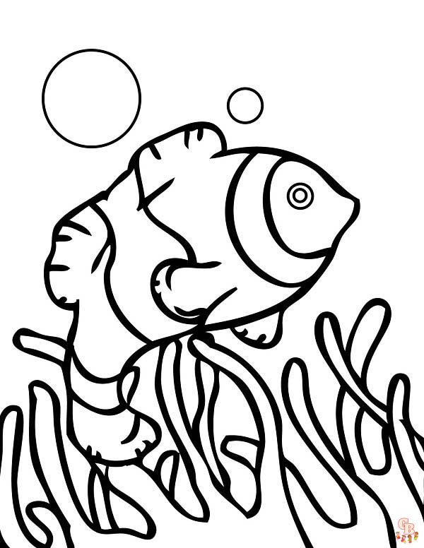 Anemone Fish Coloring Pages 8