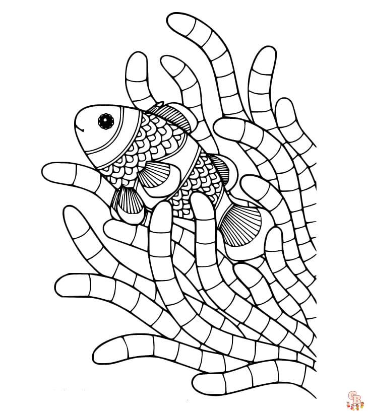 Anemone Fish Coloring Pages 9