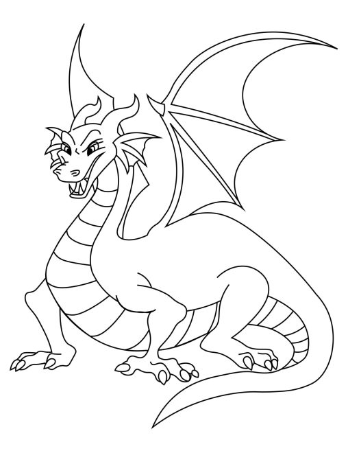 Discover the Excitement of Angry Dragon Coloring Pages