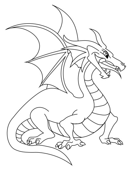 Discover the Excitement of Angry Dragon Coloring Pages