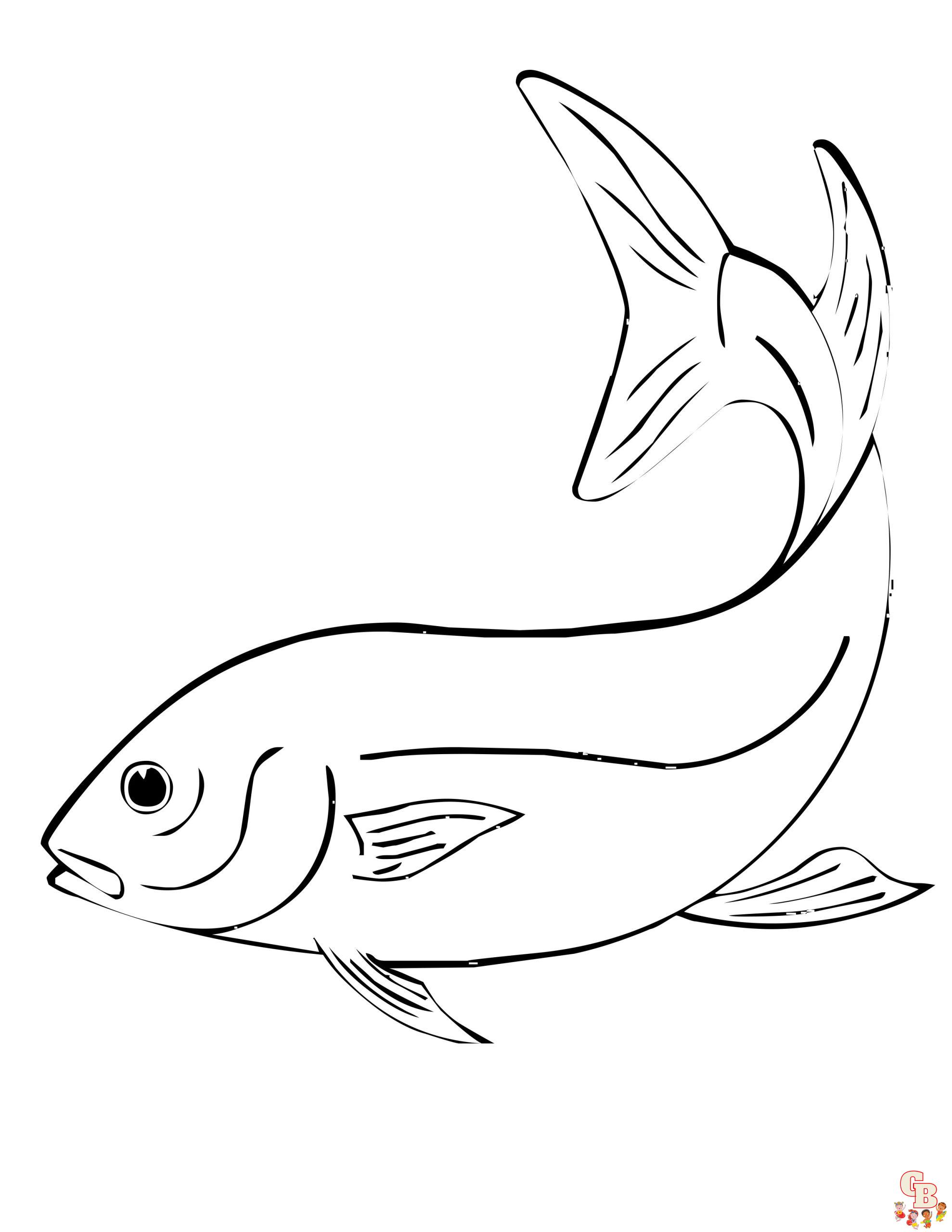 Bass Fish Coloring Pages 5