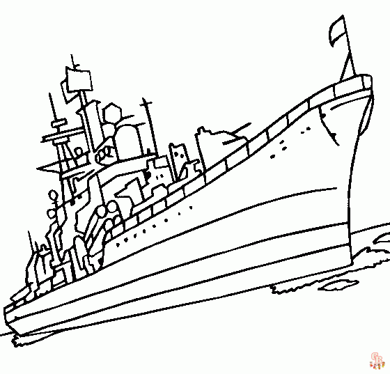 Battleship Coloring Pages 3 1