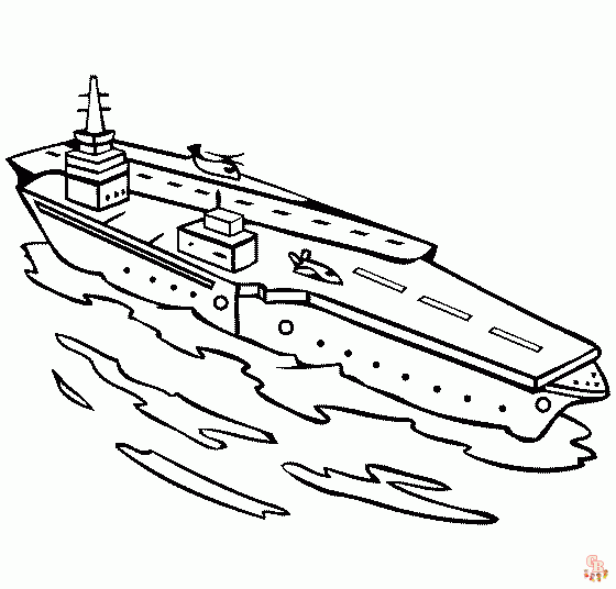 Battleship Coloring Pages 5