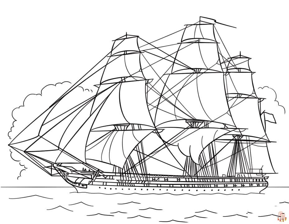 Battleship Coloring Pages 5