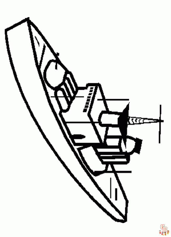 Battleship Coloring Pages 7