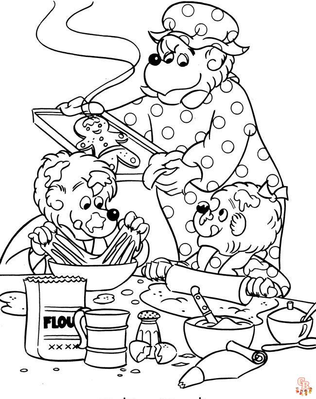 Berenstain Bears Coloring Pages 1