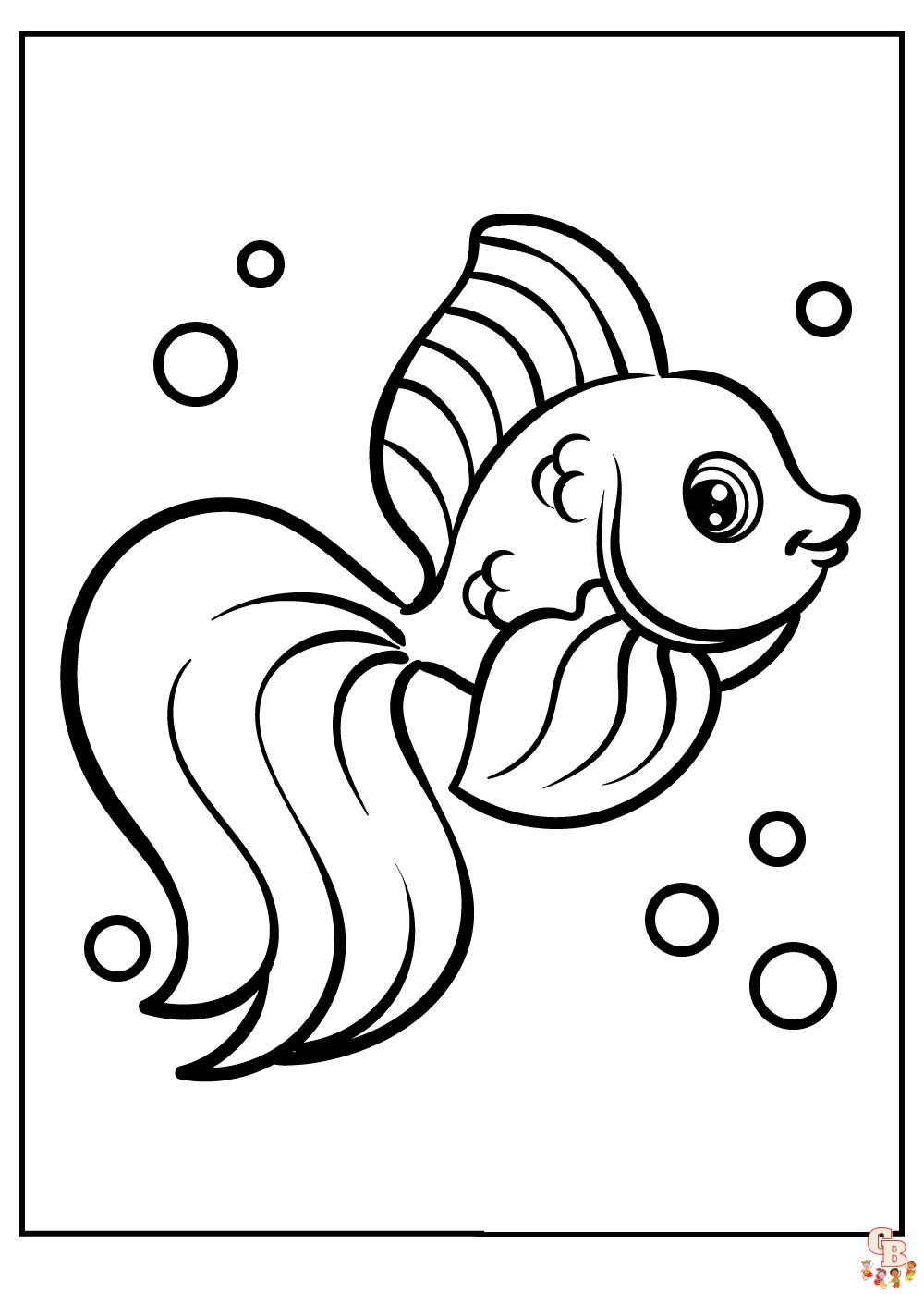 Betta Fish Coloring Pages 1