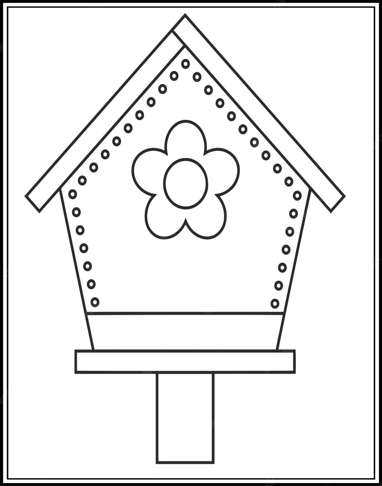 Bird House Coloring Pages: Printable, Free, and Easy to Color