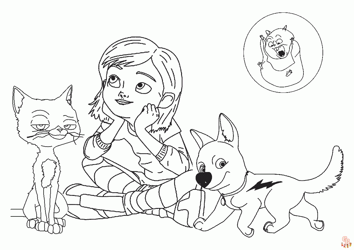 Bolt And Mittens Coloring Pages 1