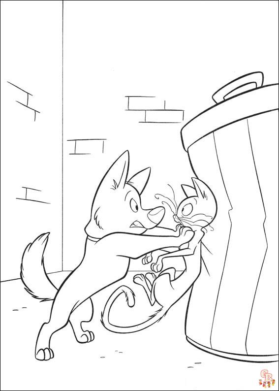 Bolt And Mittens Coloring Pages 5