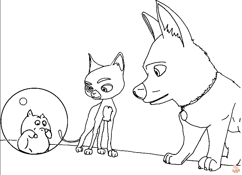 Bolts Cute Gang Coloring Pages 7