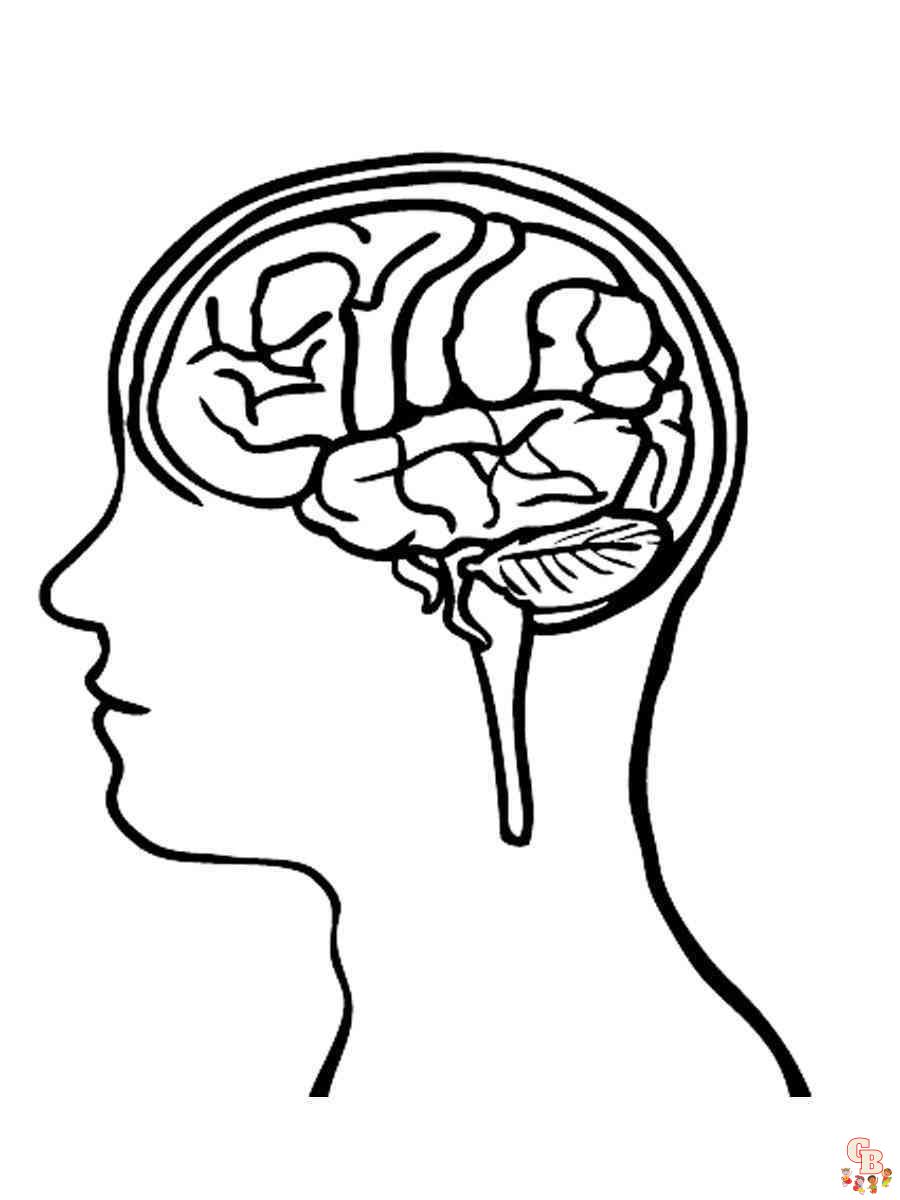 Brain Coloring Pages 2
