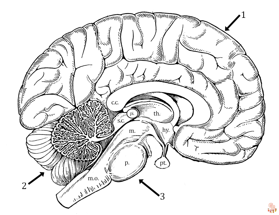 Brain Coloring Pages 3