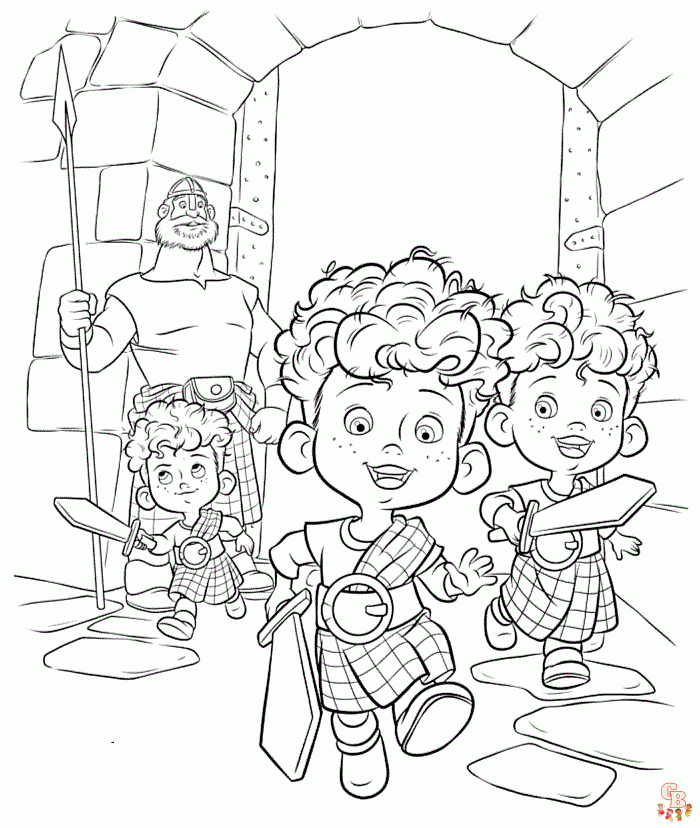 Brave Coloring Pages