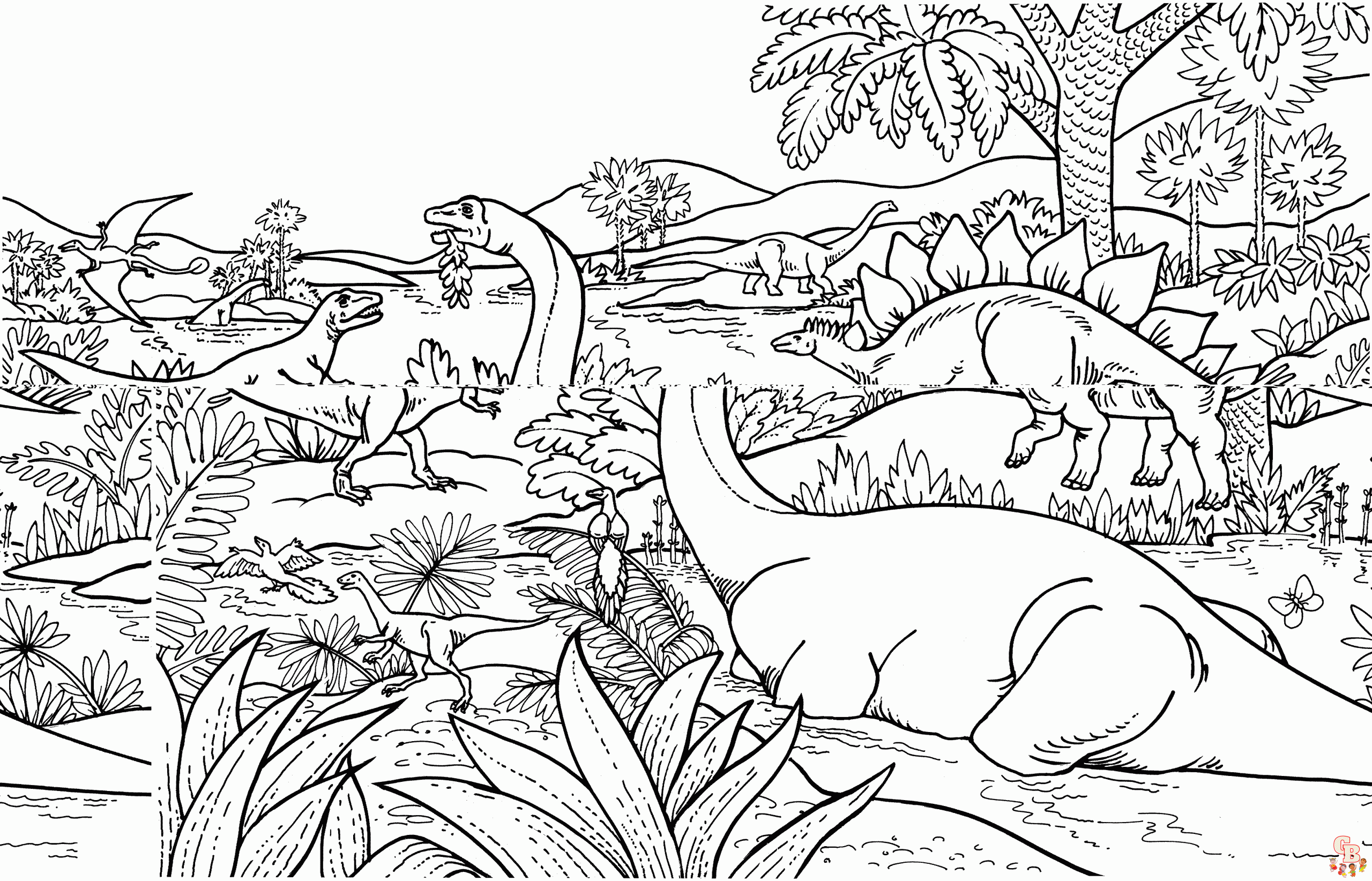 Brontosaurus Coloring Pages 1