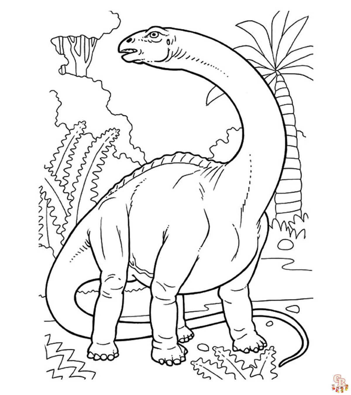 Brontosaurus Coloring Pages 1