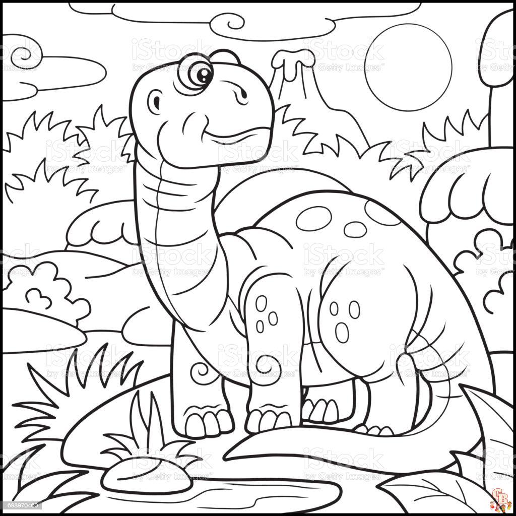 Brontosaurus Coloring Pages 10