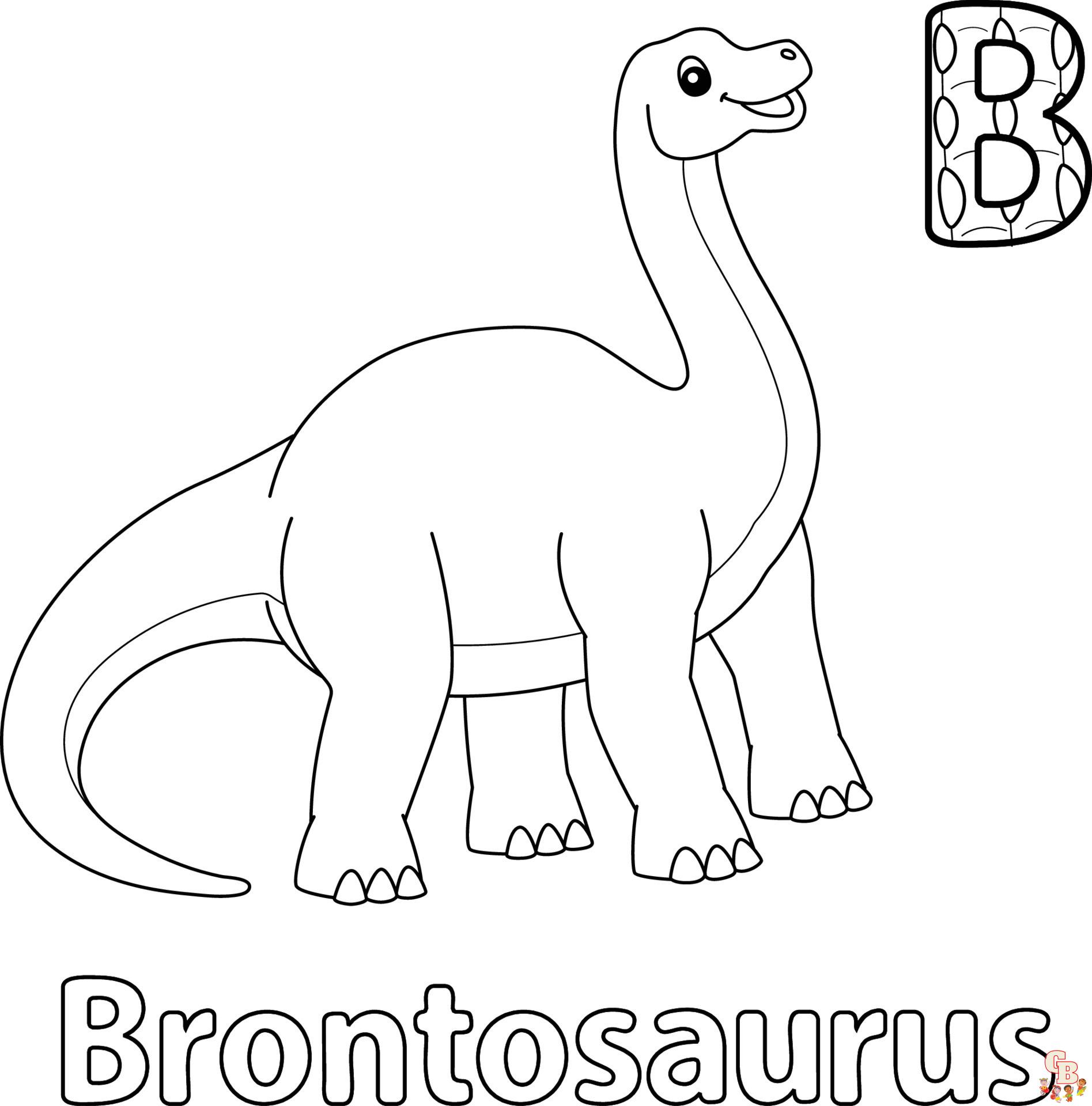 Brontosaurus Coloring Pages 2
