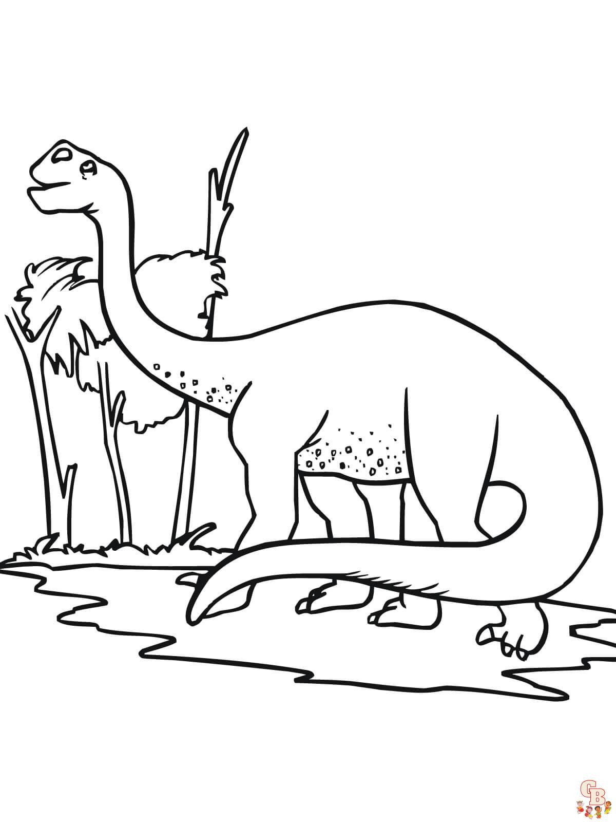 Brontosaurus Coloring Pages 3