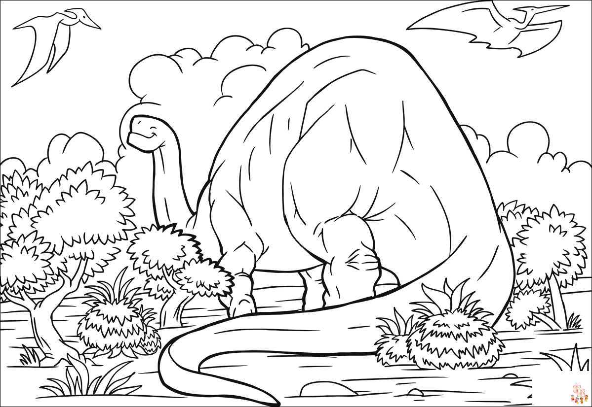 Brontosaurus Coloring Pages 3