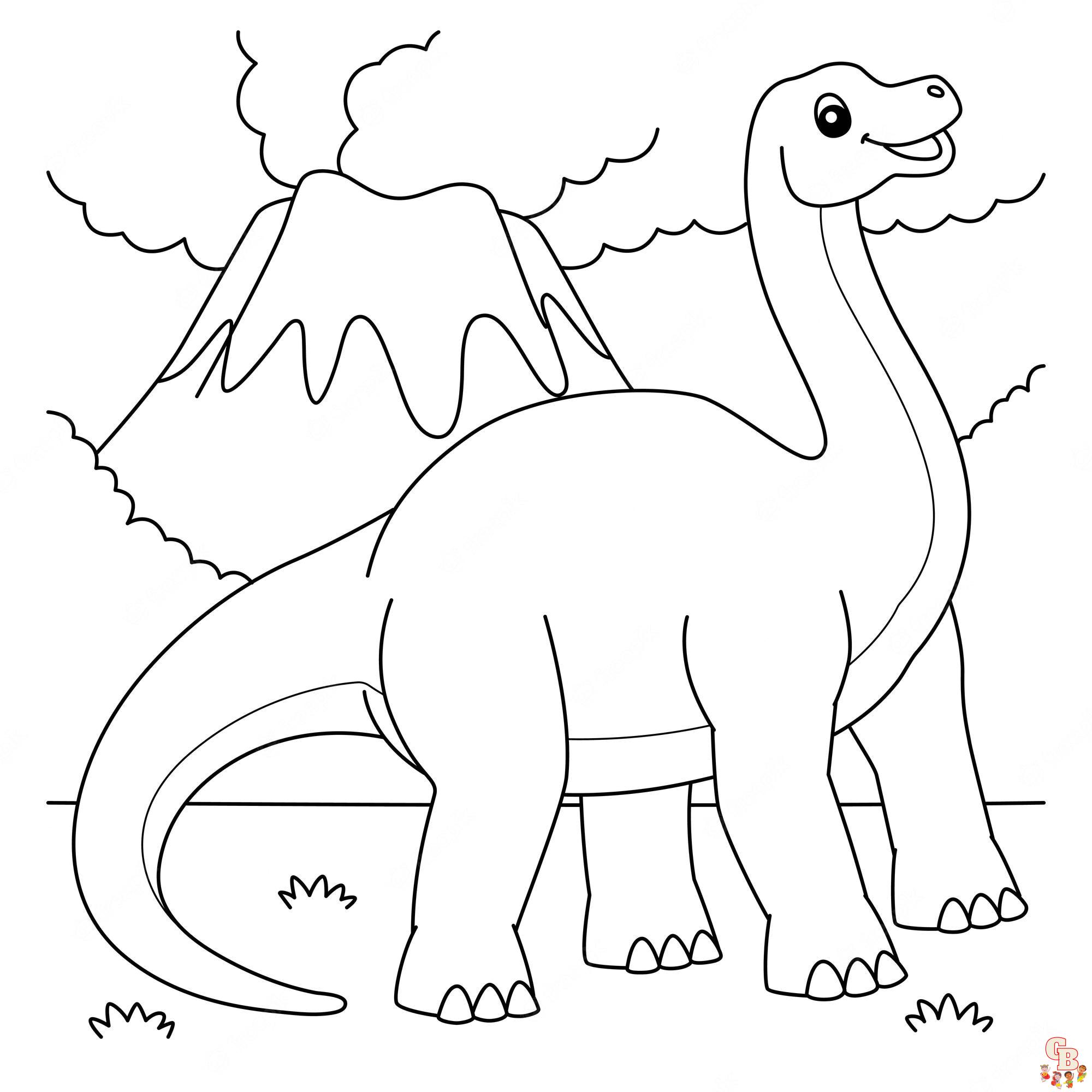 Brontosaurus Coloring Pages 5