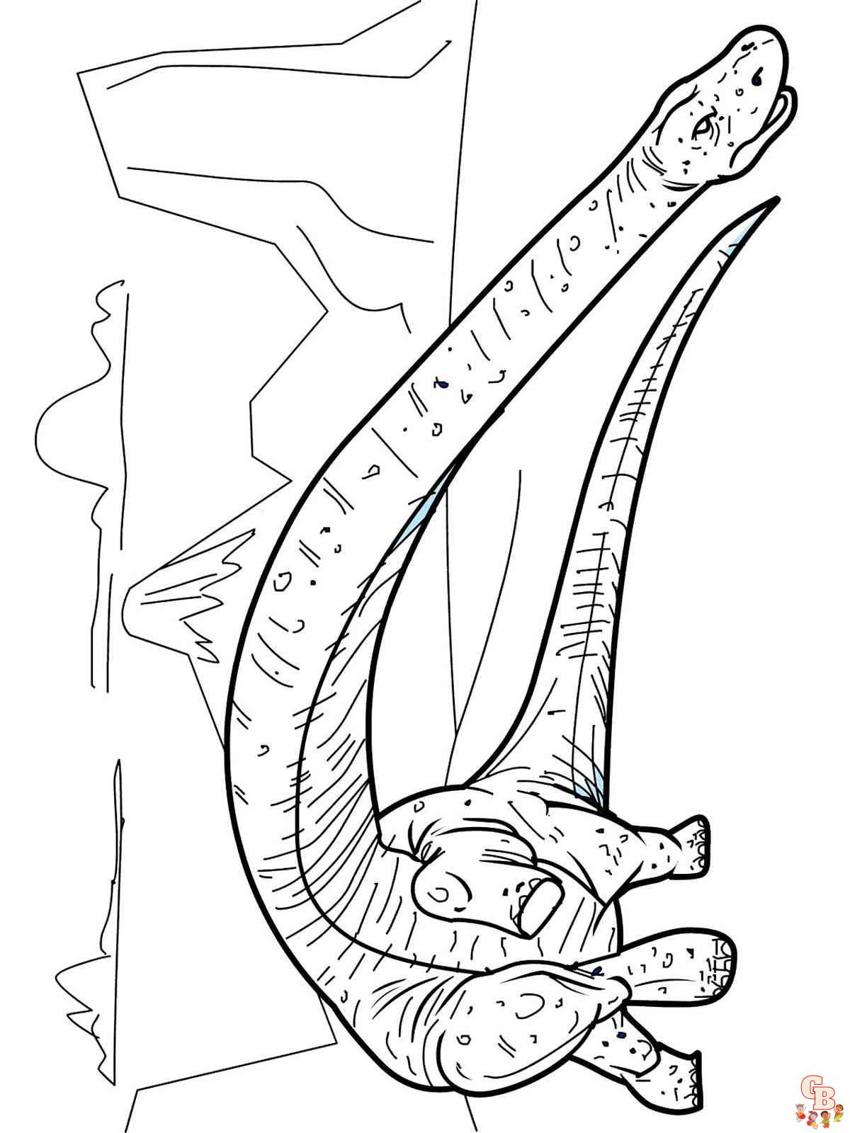 Brontosaurus Coloring Pages 6