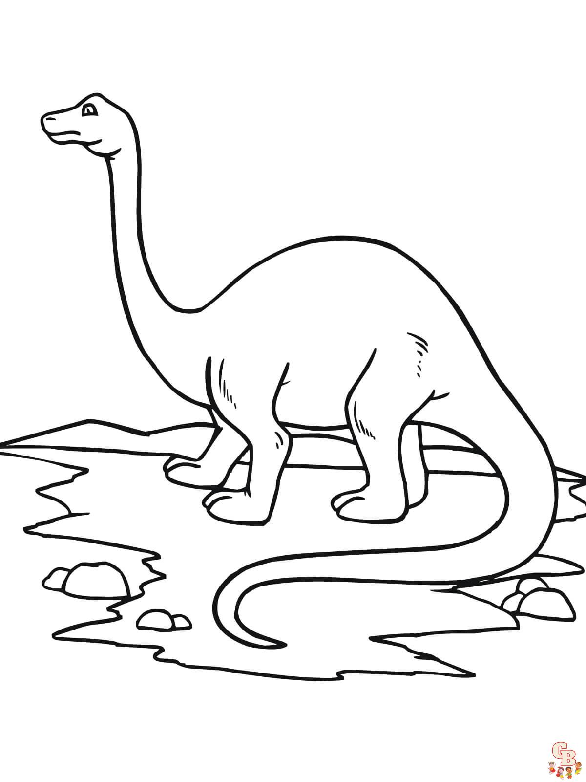 Brontosaurus Coloring Pages 7