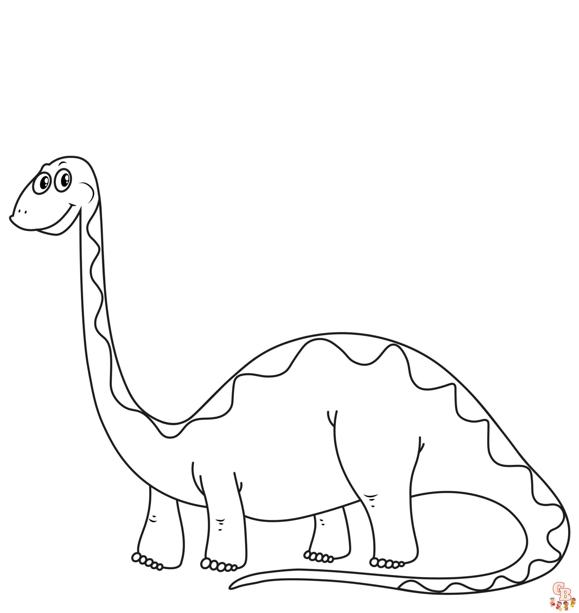Brontosaurus Coloring Pages 8