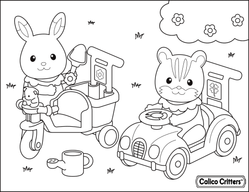 Enjoy Free And Printable Calico Critters Coloring Pages Gbcoloring