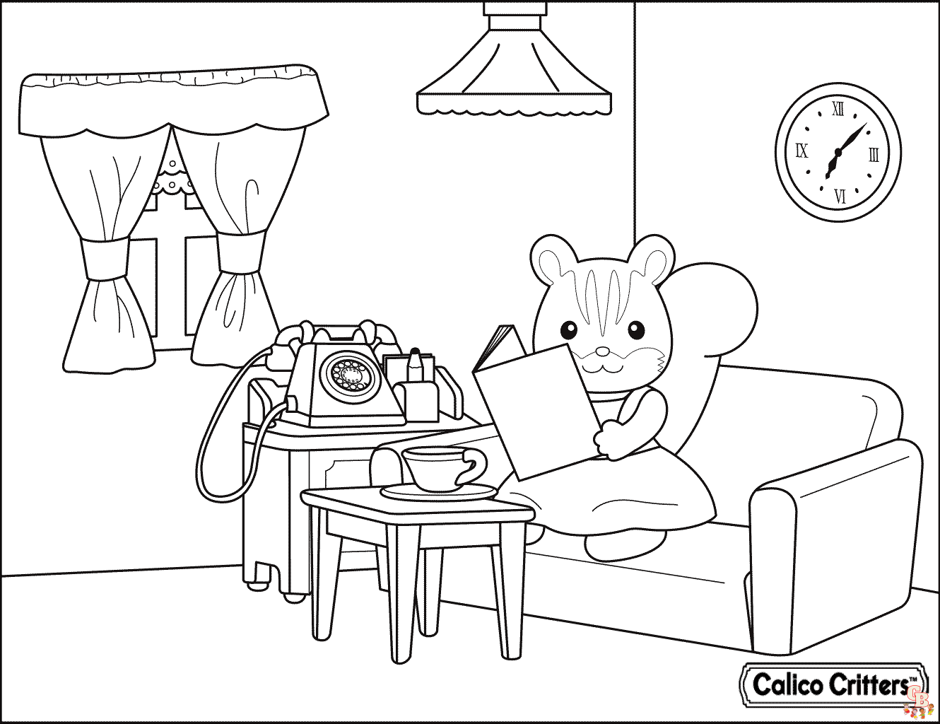 Calico Critters Coloring Pages 10