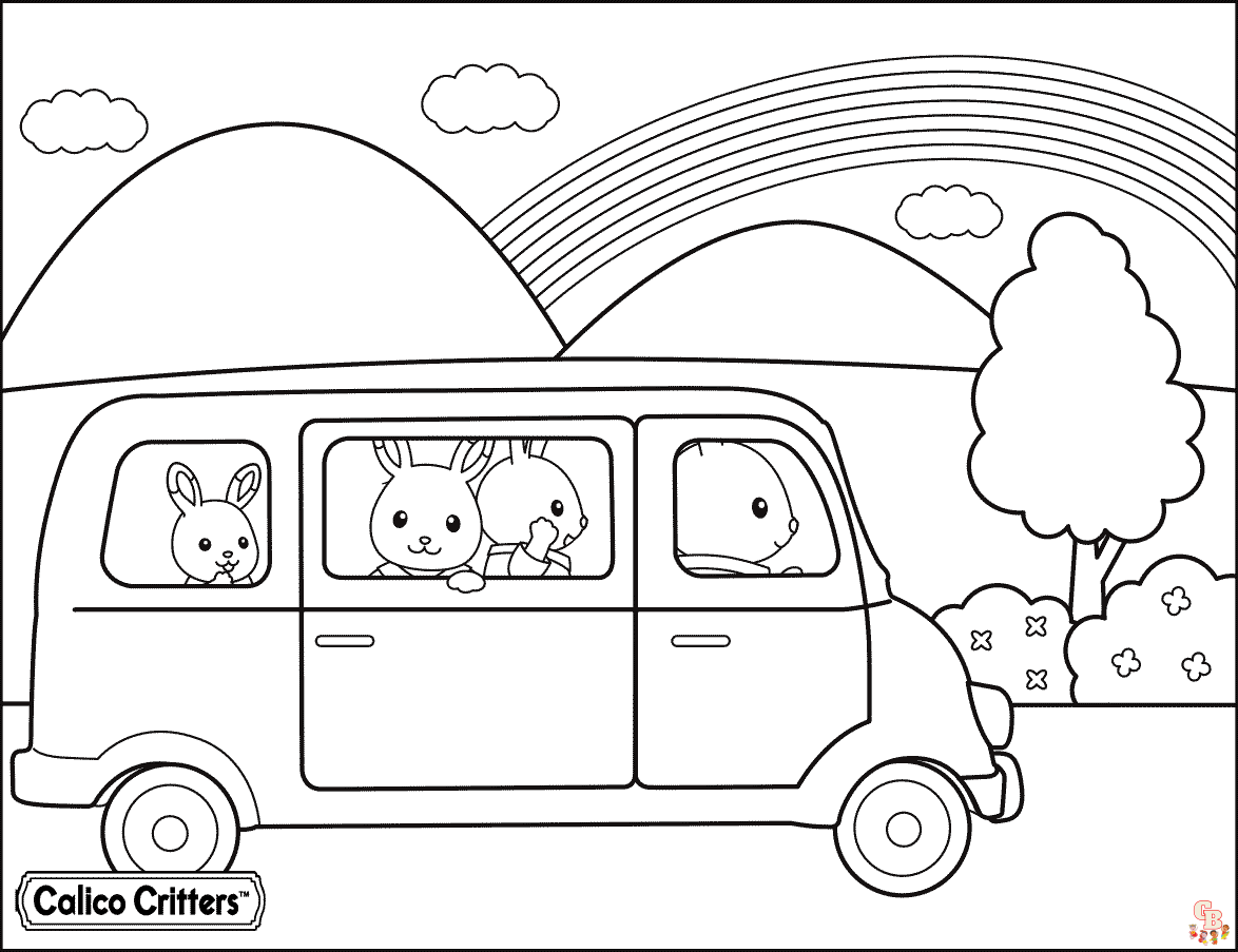 Calico Critters Coloring Pages 11