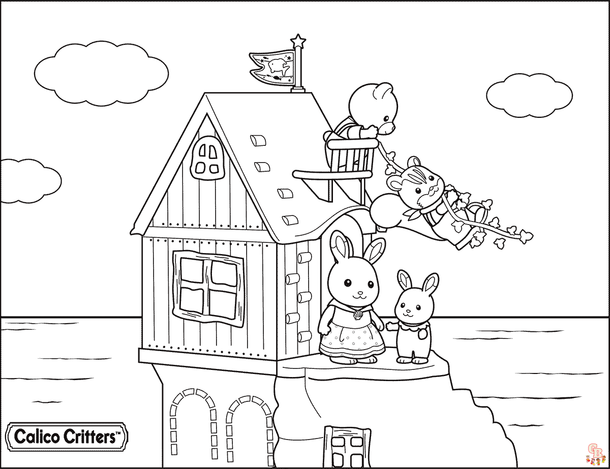 Calico Critters Coloring Pages 2