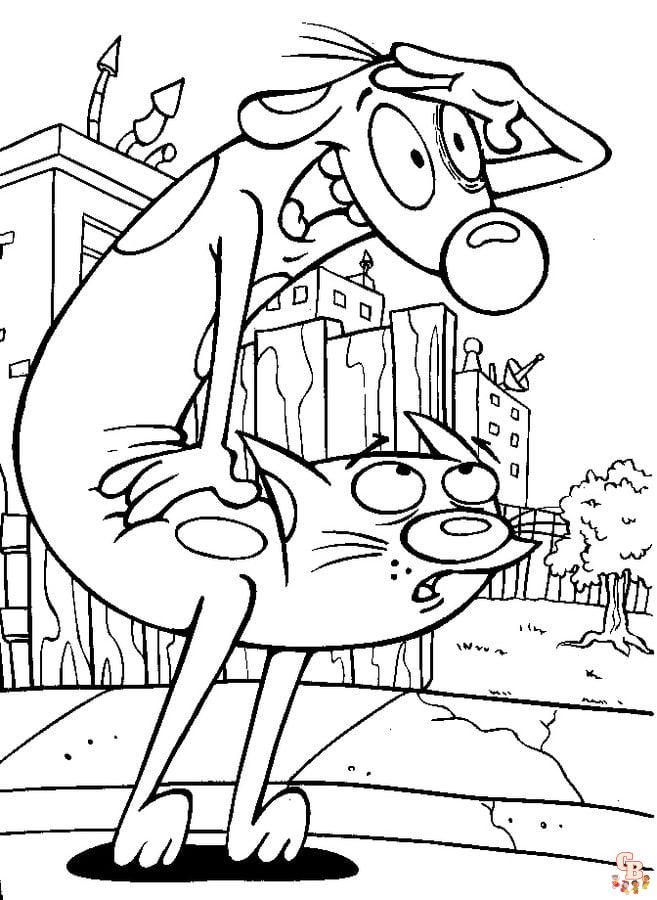 Catdog Coloring Pages 1