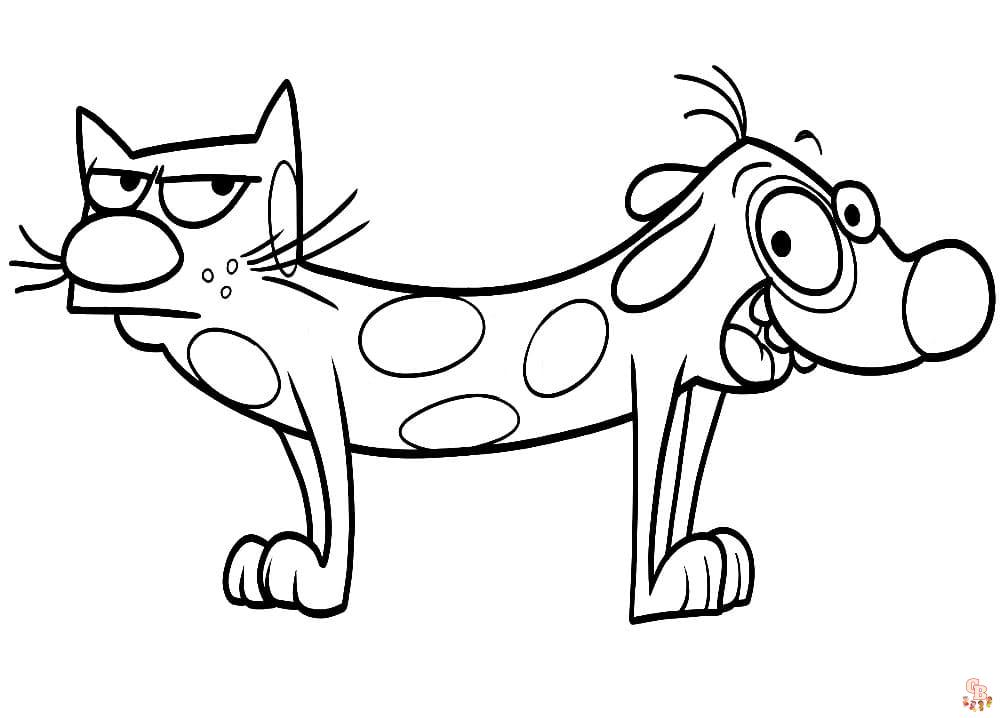 Catdog Coloring Pages 6