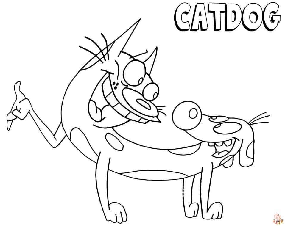 Catdog Coloring Pages 7