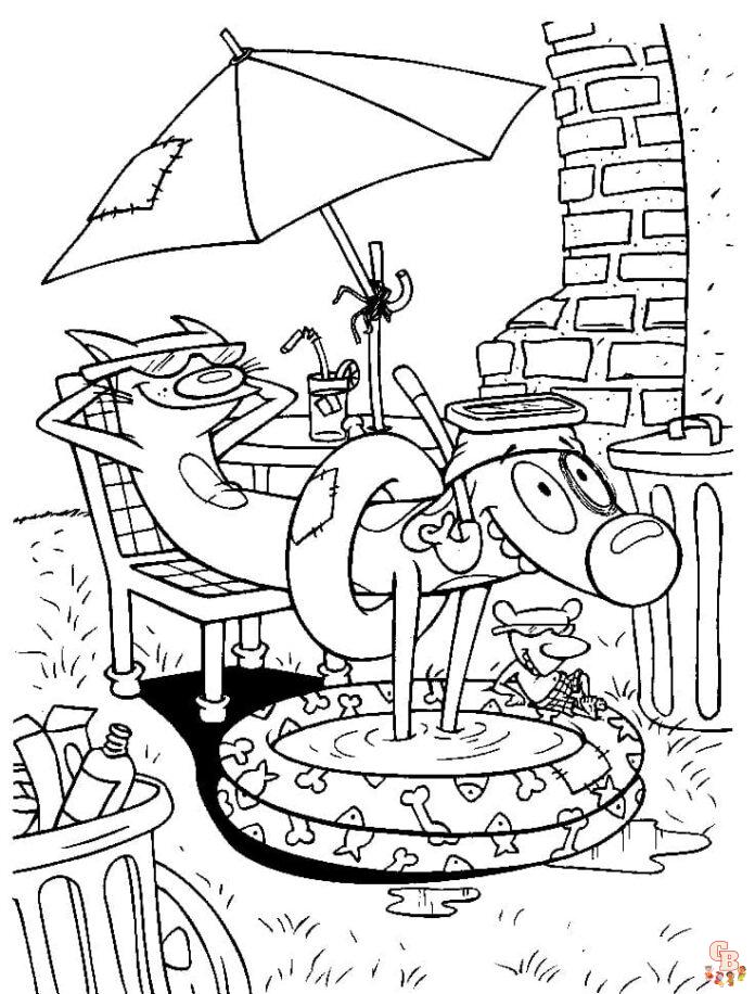 Catdog Coloring Pages 8