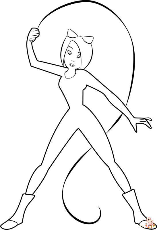 Catwoman Coloring Pages 3