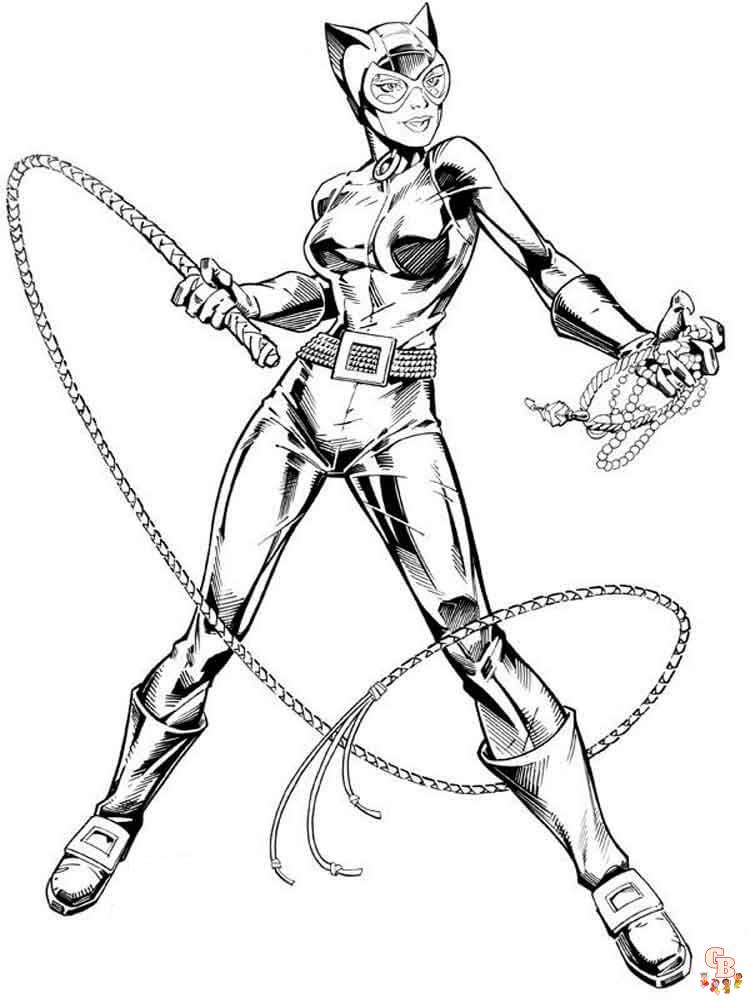 Catwoman Coloring Pages 5
