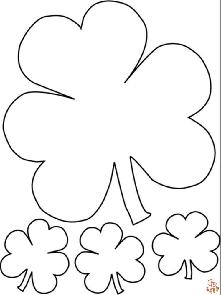 Clover Coloring Pages 13