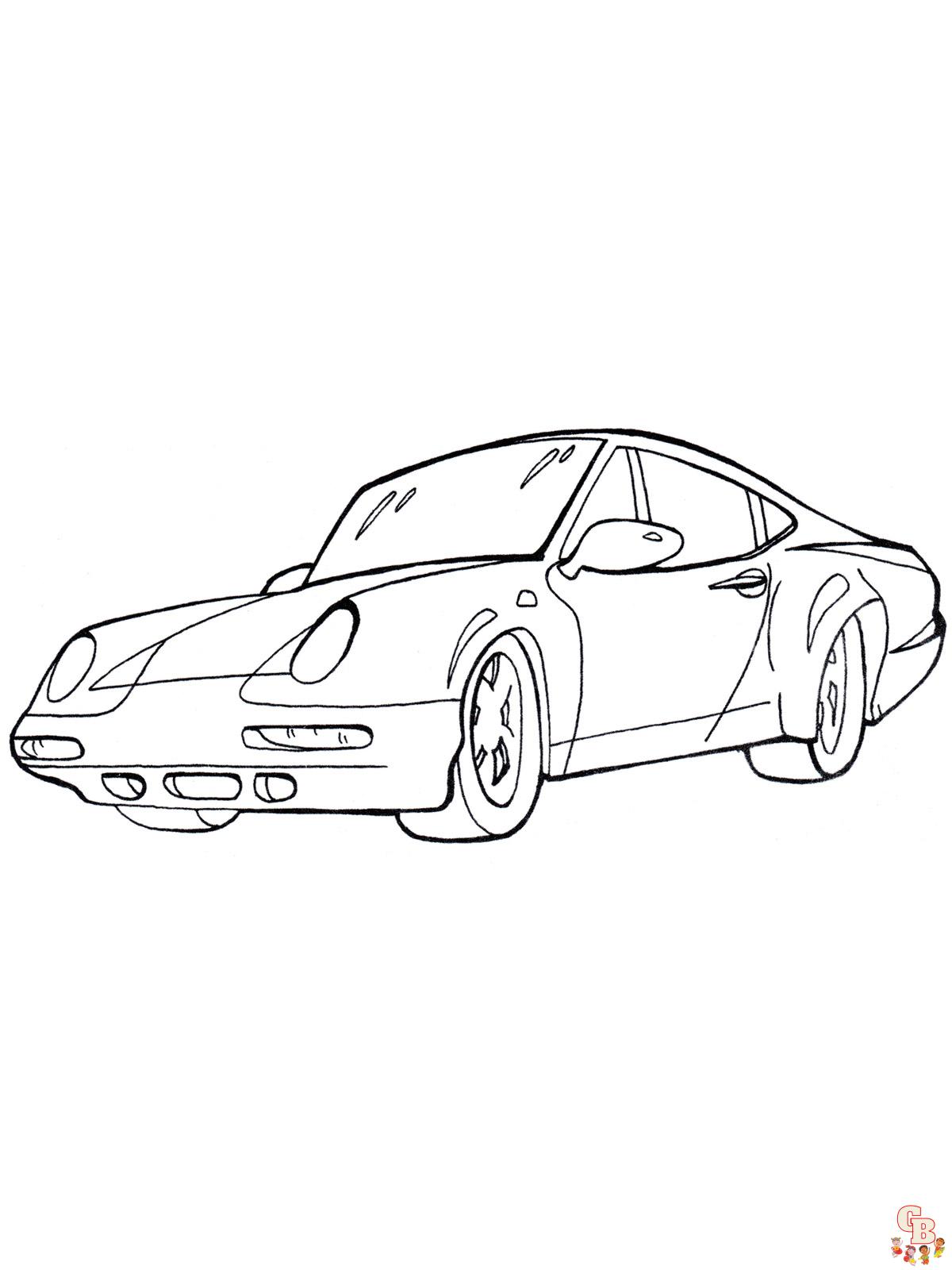 Coloring Pages Porsche 1