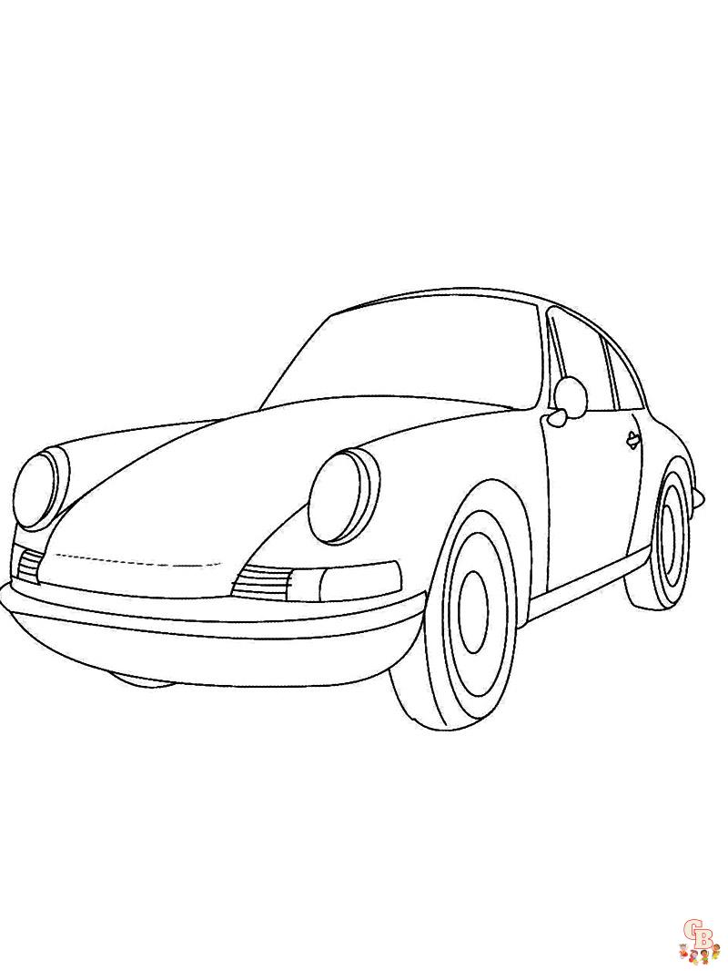 Coloring Pages Porsche 4
