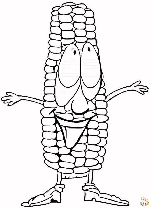Corn Coloring Pages 13